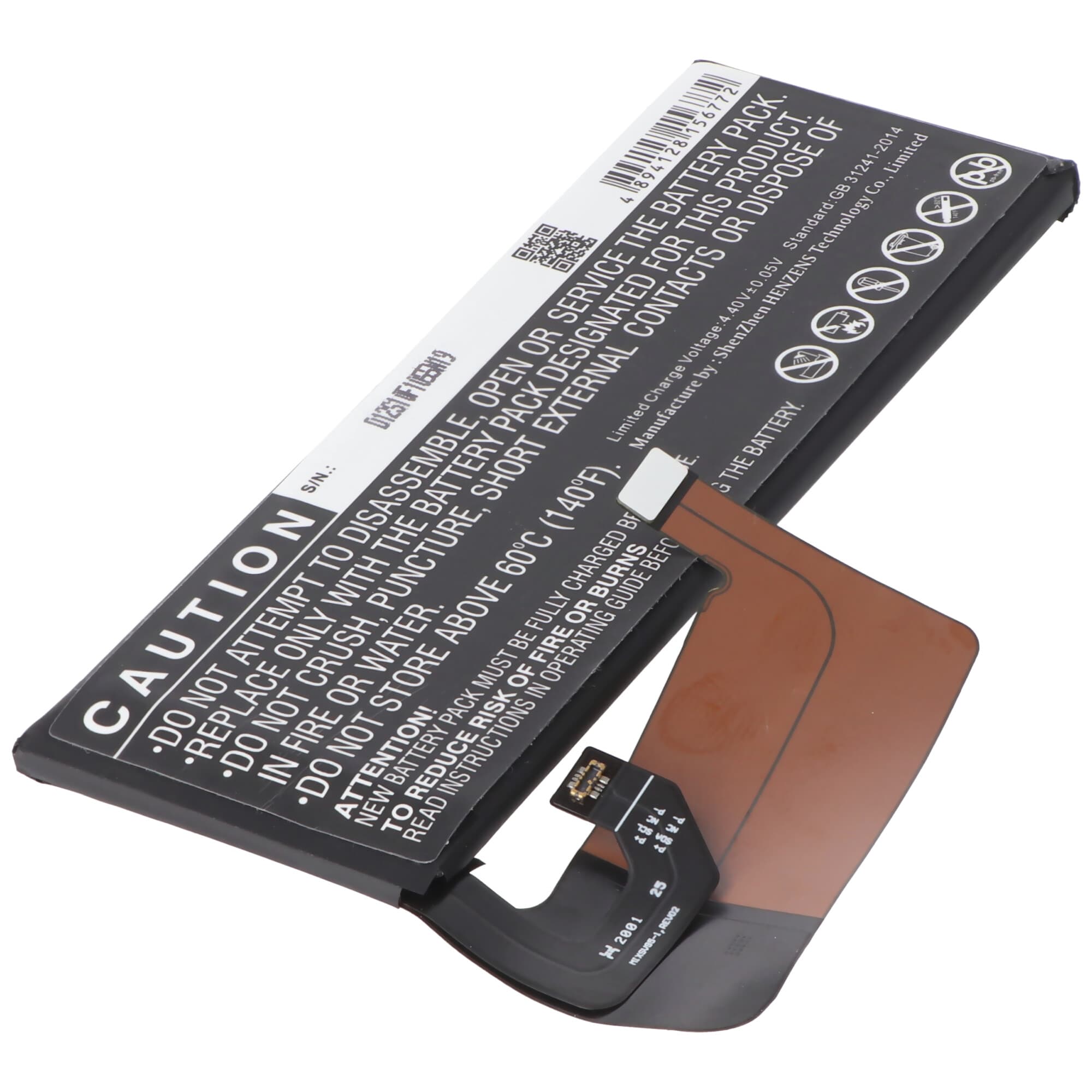 Batterie Li-Polymer - 4200mAh (3.85V) pour téléphones portables Xiaomi Mi 10 Pro ao, smartphones, téléphones tels que Xiaomi BM4M