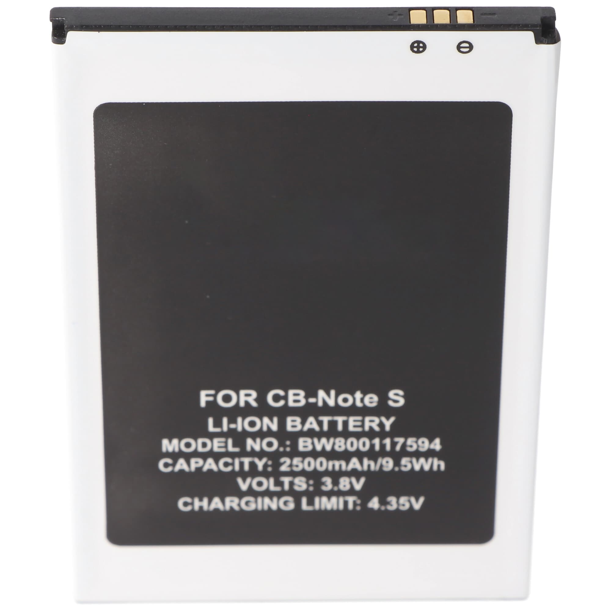 Batterie Li-Ion - 2500mAh (3.7V) pour téléphones portables, smartphones, téléphones tels que Cubot Note S